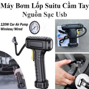 Máy Bơm Lốp Suitu St-5007 Cầm Tay Cho Xe Ô Tô , Xe Máy , Bơm Bóng , Phao Đa Năng Nguồn Sạc Usb